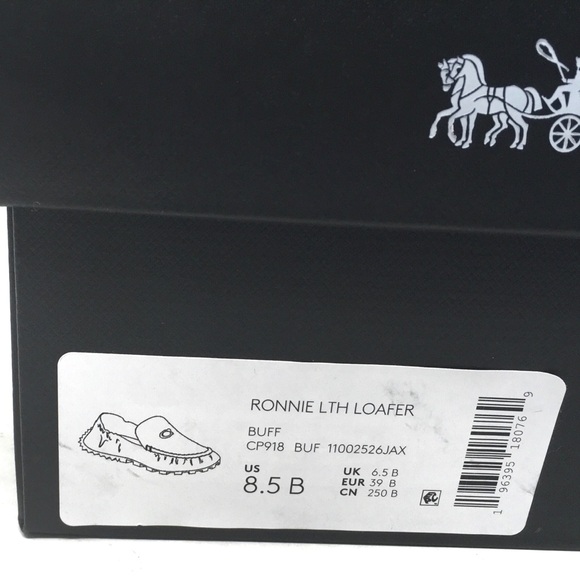 Coach RONNIE Leather Loafer Buff Size 8.5B - Picture 13 of 14